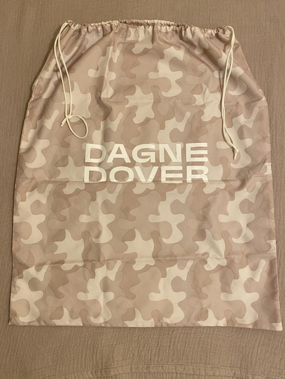 Dagne Dover Blush Camo Drawstring Storage Sack